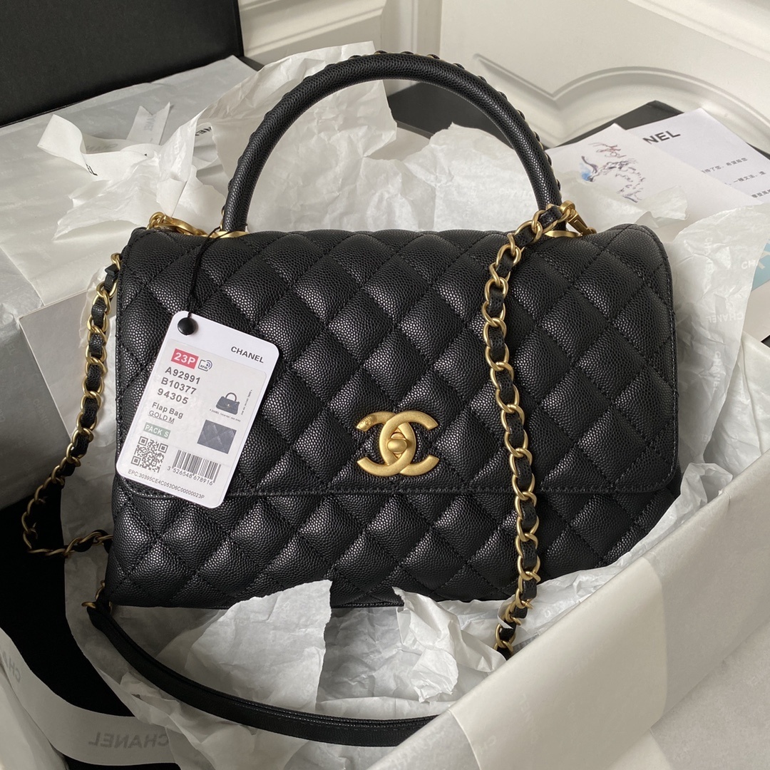 Chanel 22 Small Top Handle Handbag Black