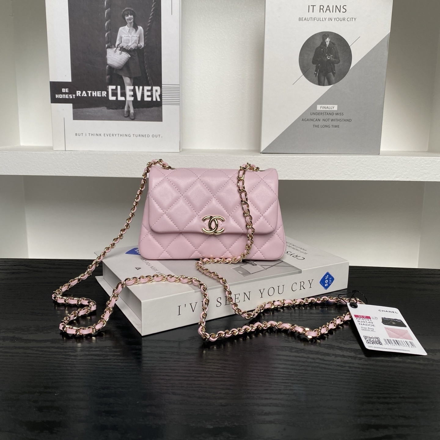 Chanel Chain Shoulder Bag Pink