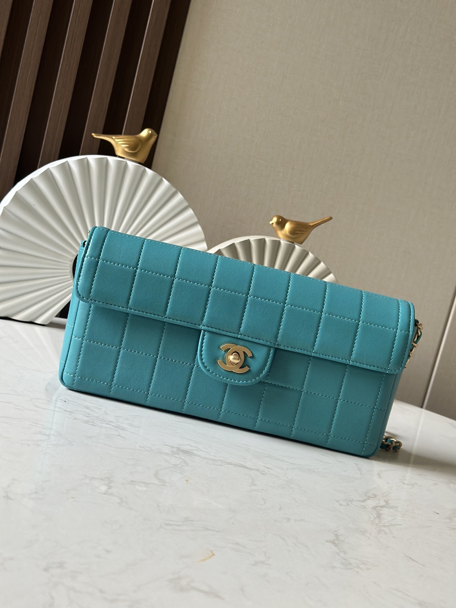 Chanel Classic Shoulder Bag green