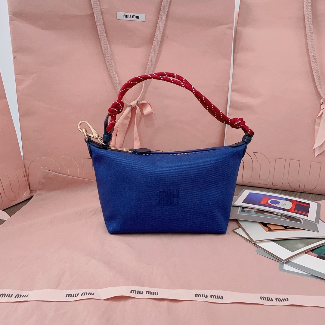 Miu Miu Embellished Canvas Tote Bag