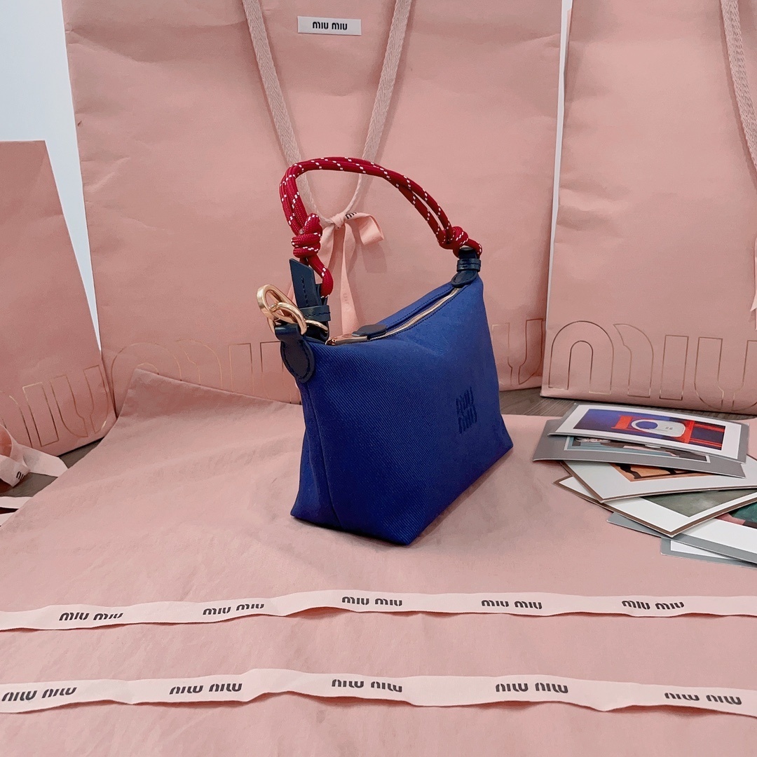 Miu Miu Embellished Canvas Tote Bag