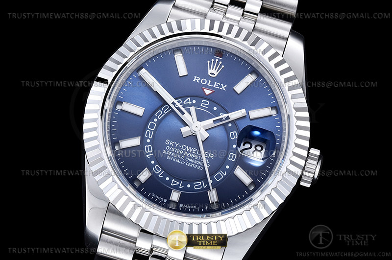 ROLSKD027B - Skydweller 326934 Jub SS/SS Blue ZF Asia 2824 $408