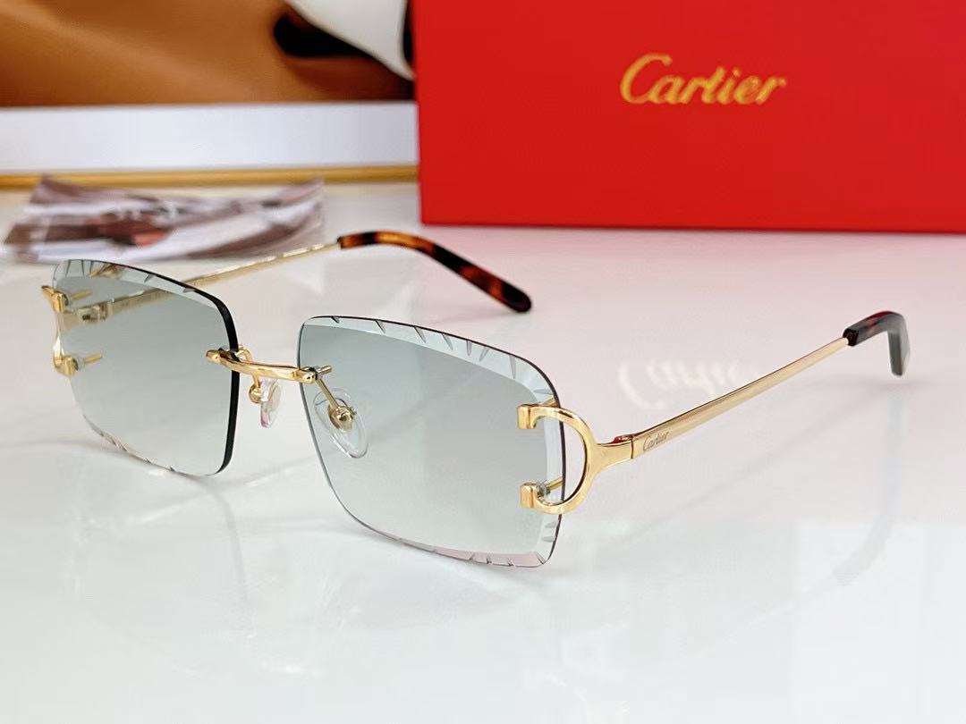 Cartier transparent square sunglasses All Colors