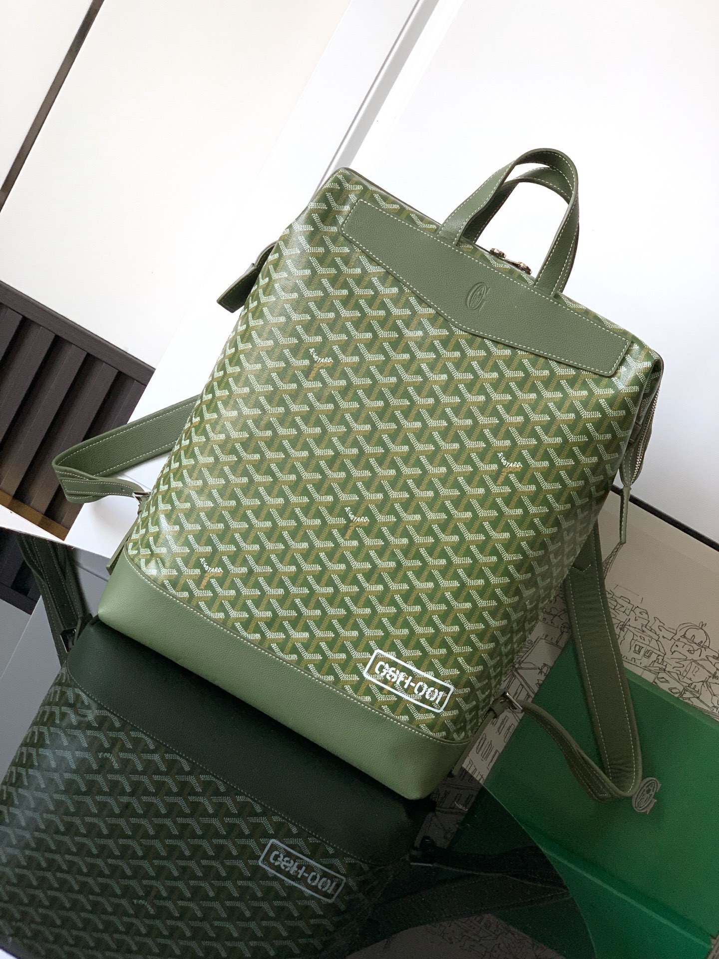 Goyard Green Tote Bag