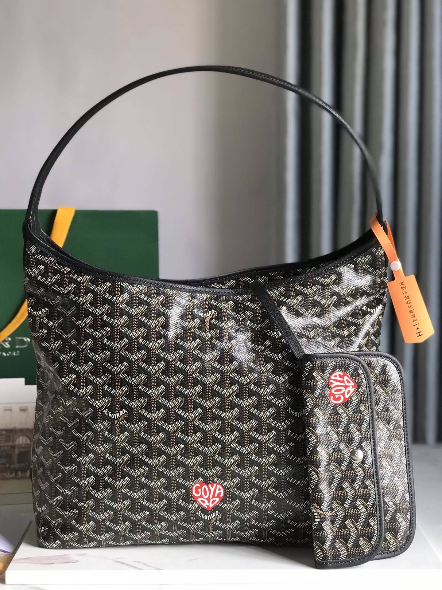 Goyard Boheme Hobo PM Shoulder Bag - Black