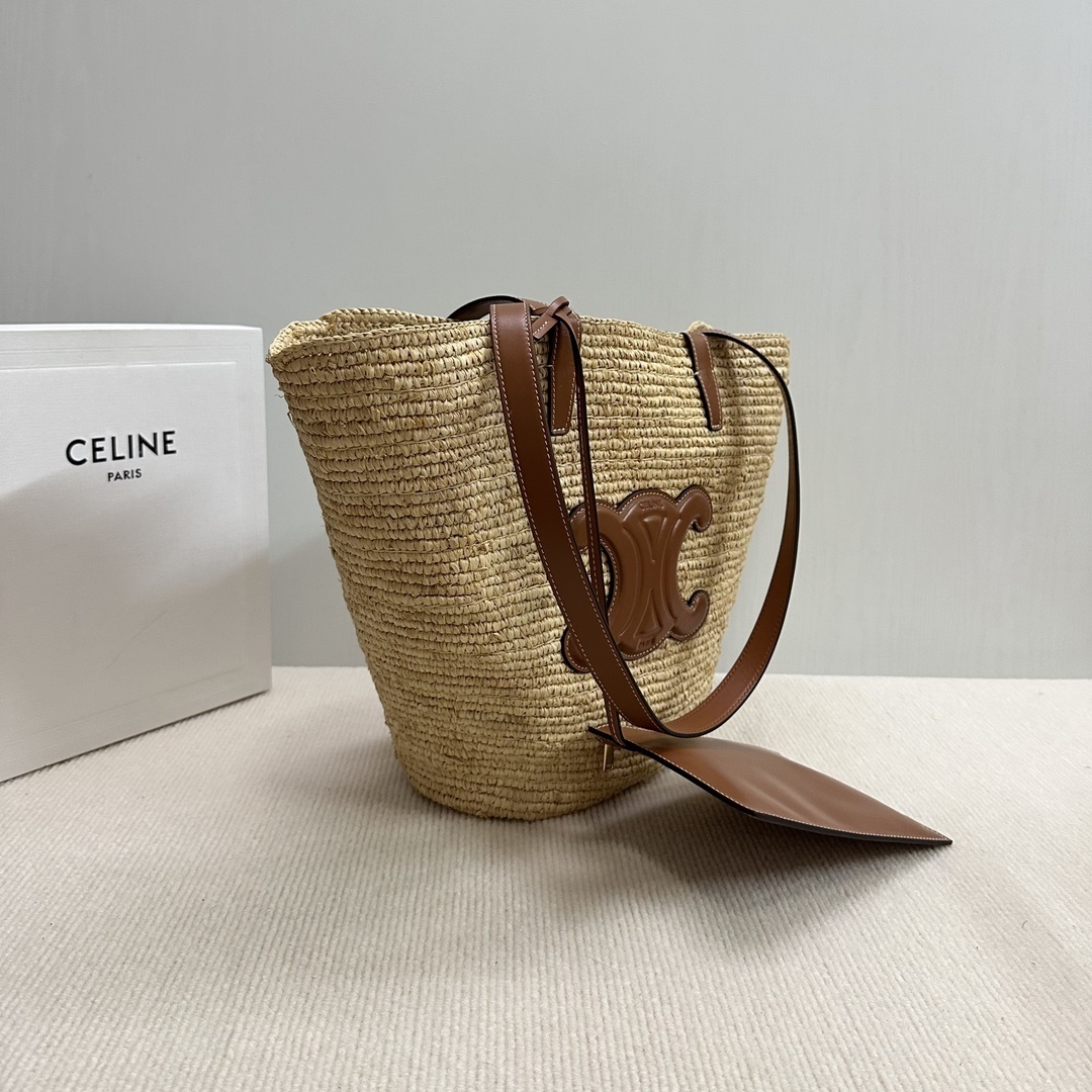 Celine Camel in Leather  handbag