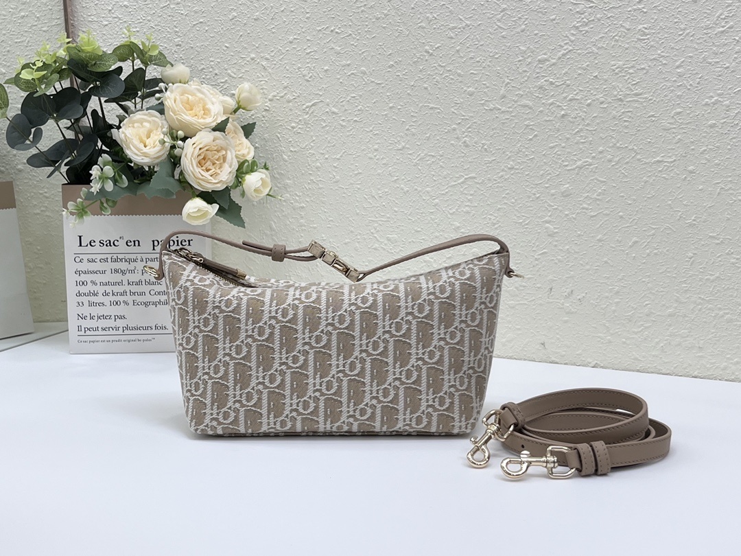 Christian Dior Medium Dior Travel Nomad Pouch Gold-Tone