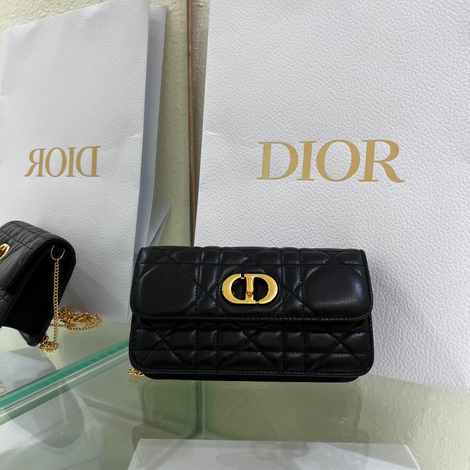 Christian Dior Women's Designer All Small Leather Black