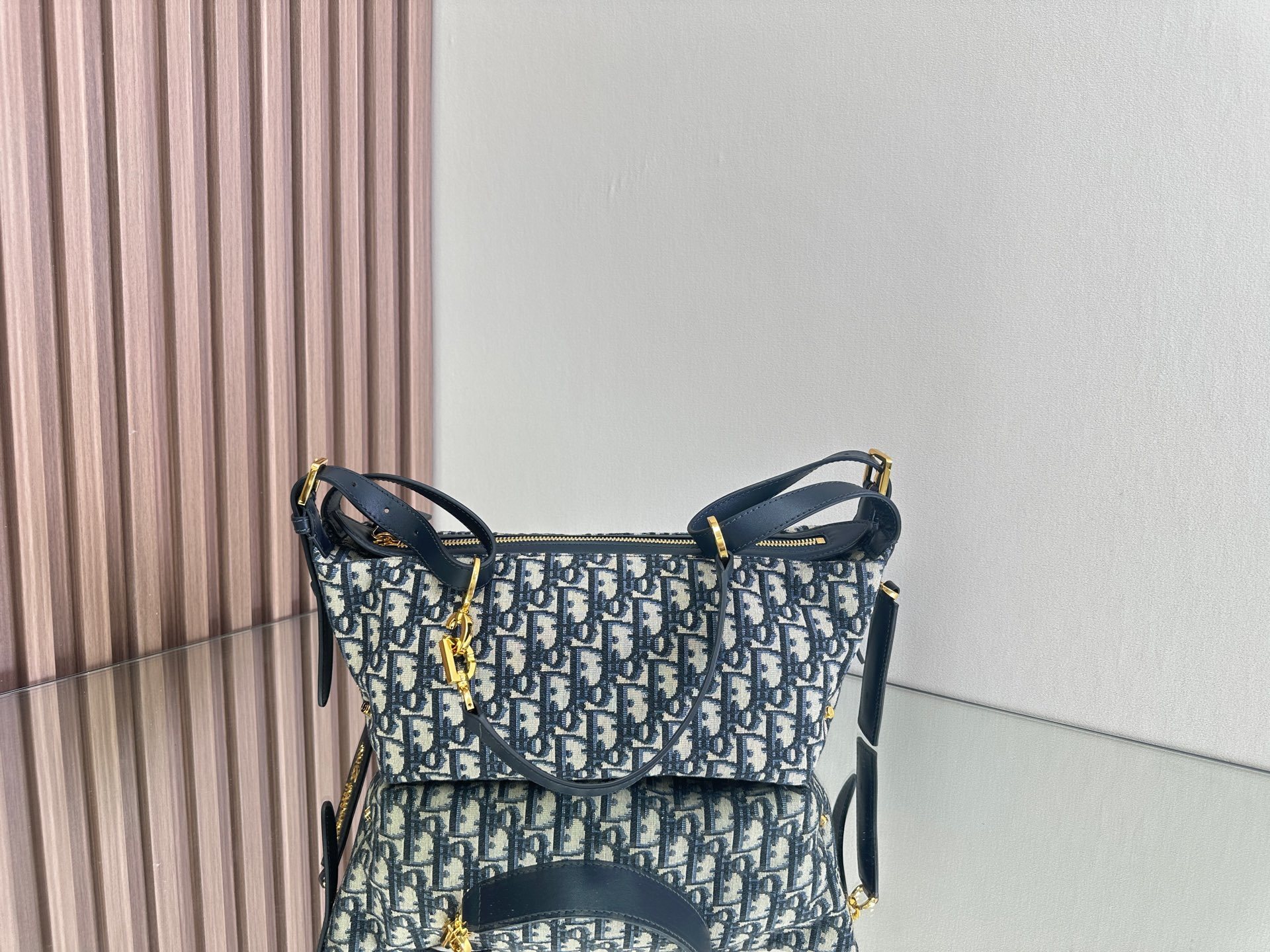 Christian Dior Large D-Journey Bag Blue