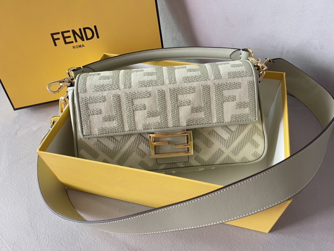 Fendi Baguette Canvas Bag