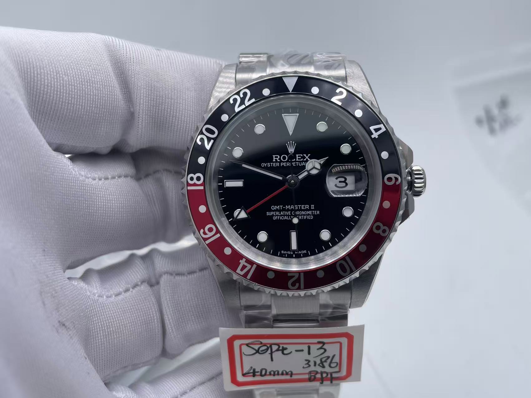 ROLGMT0312C - GMT II 16710 Coke SS/SS Blk BPF VR3186 CHS $348