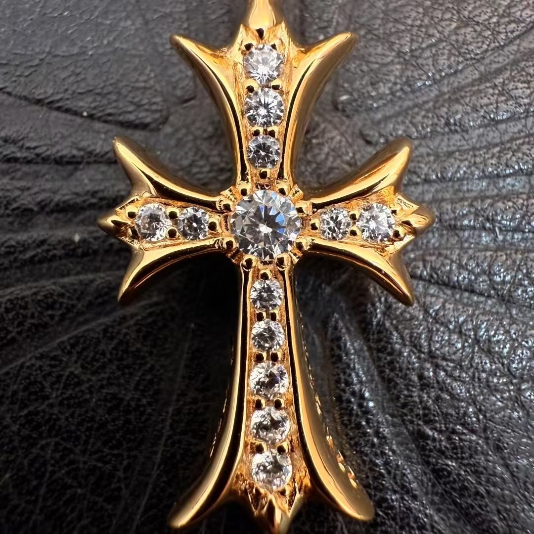 Chrome Hearts Pendant Gold Plated 35mm