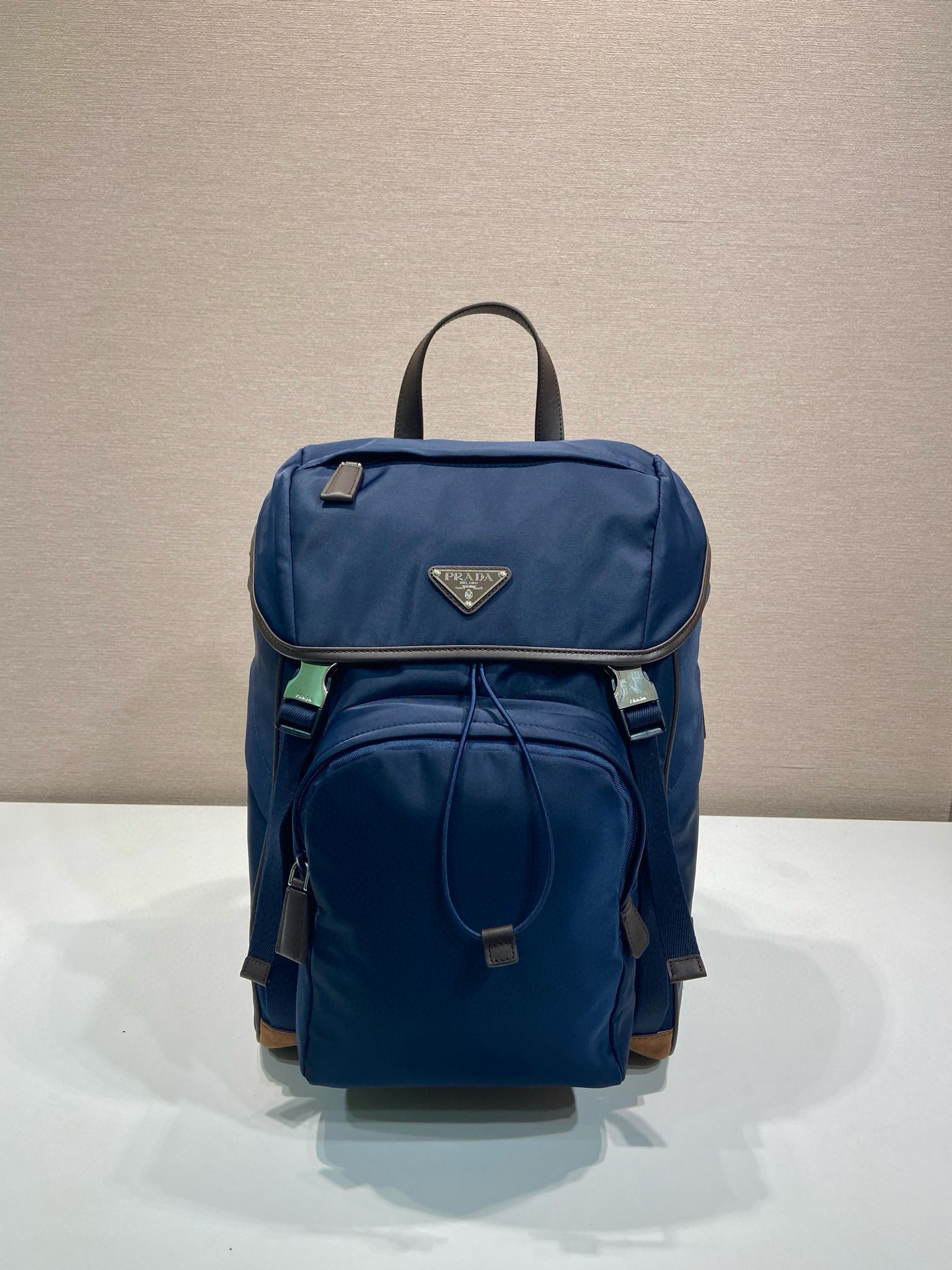 Prada Navy Blue Nylon Backpack