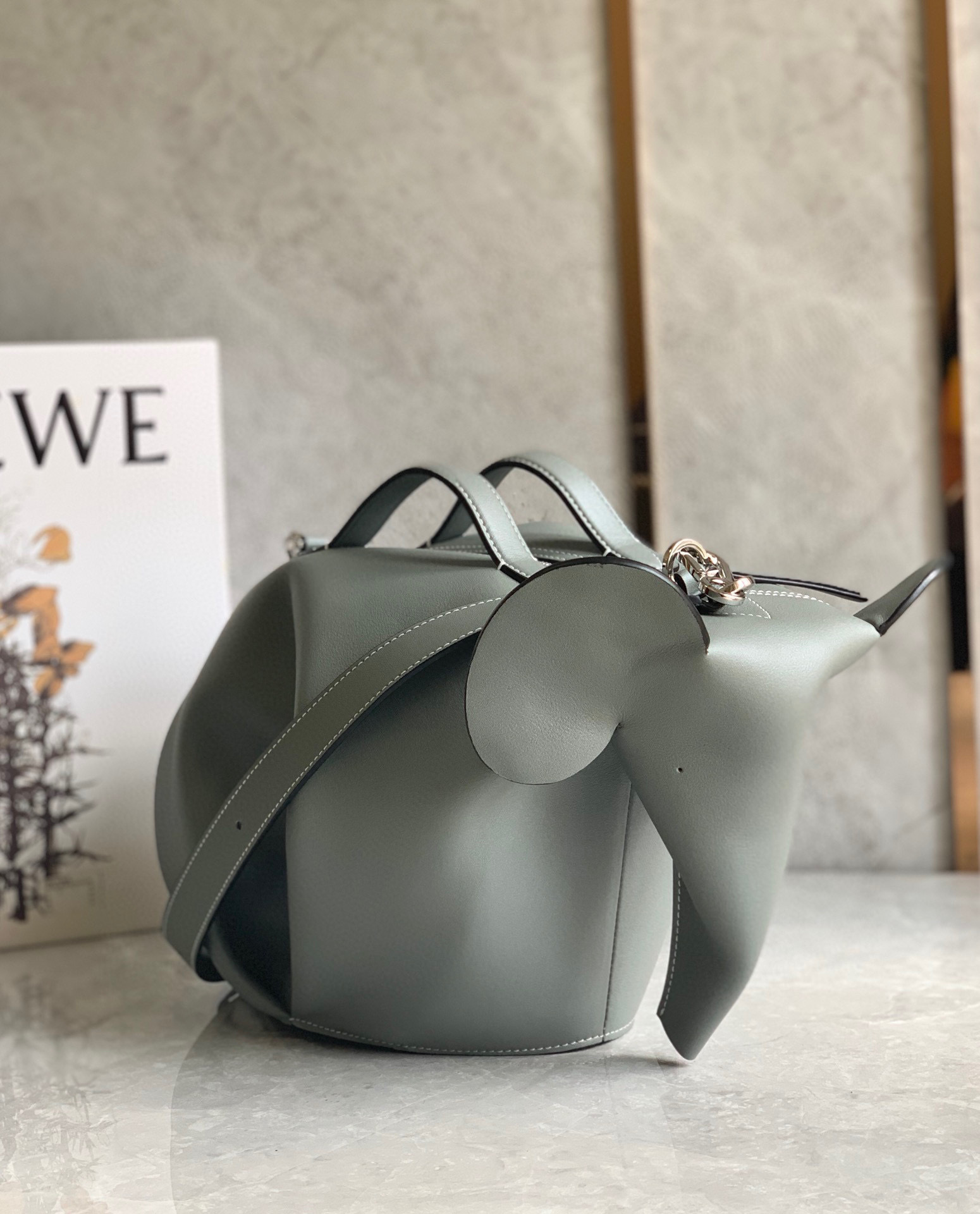 Loewe Leather Elephant Bag
