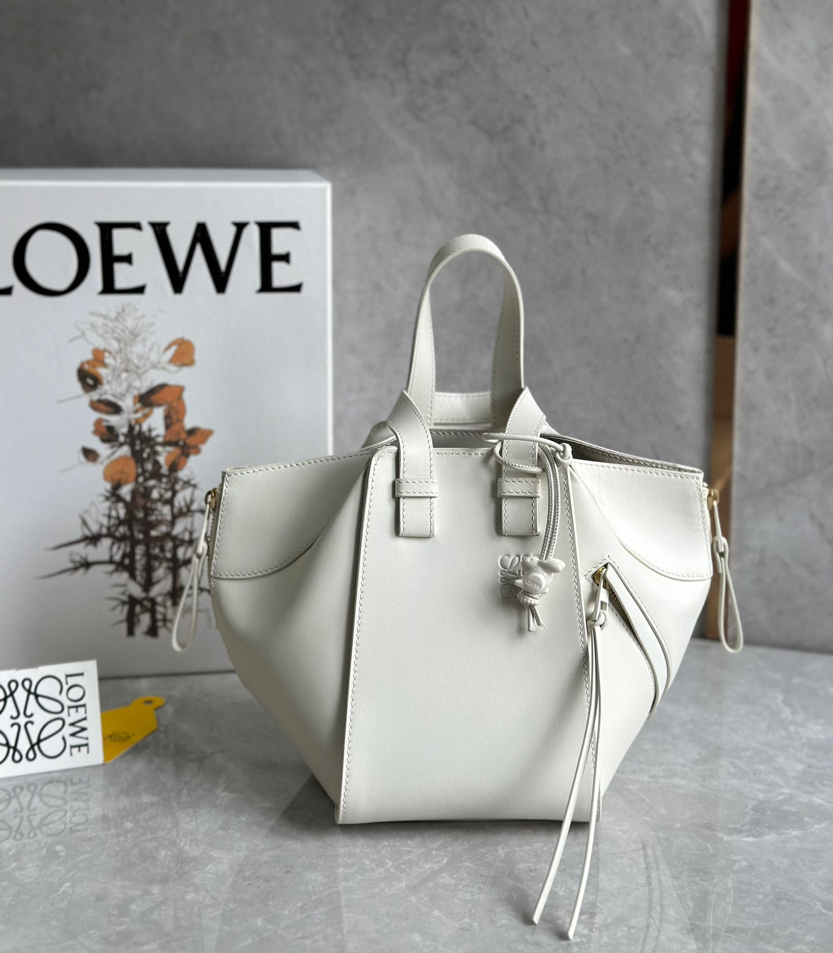 Loewe Mini Hammock Drawstring Leather Bag