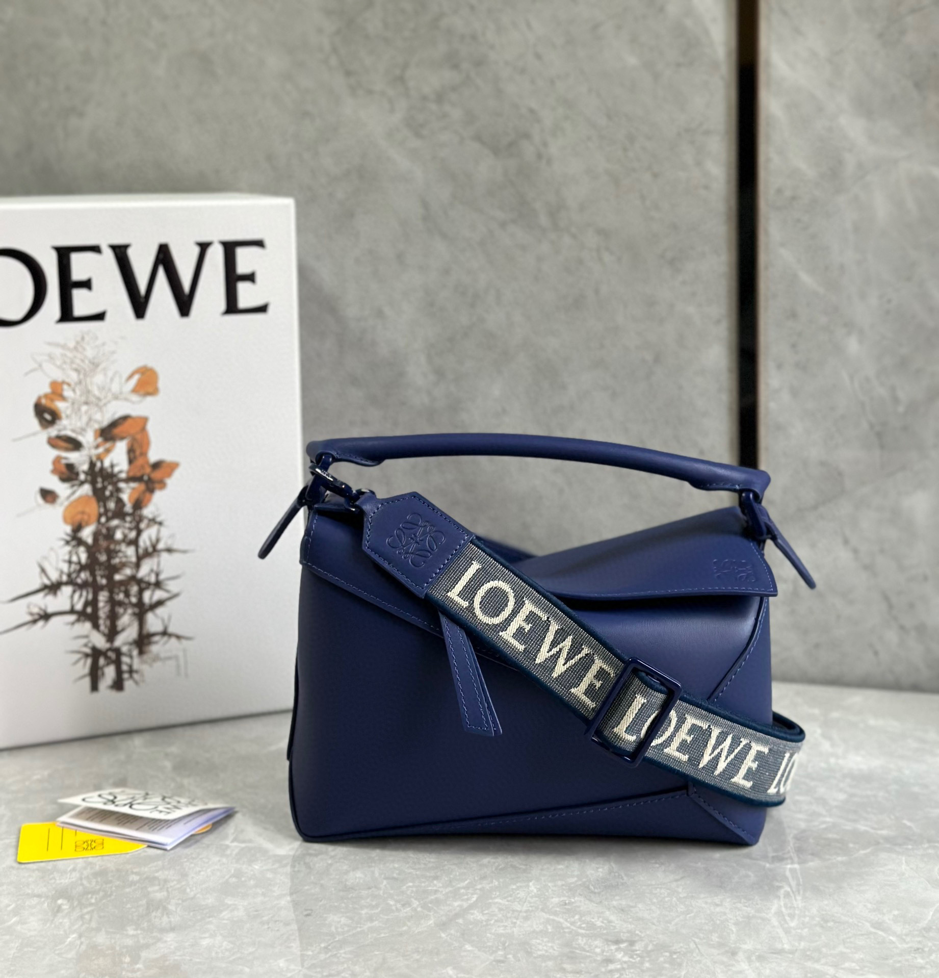 Loewe Buzzle Leather Bag Blue
