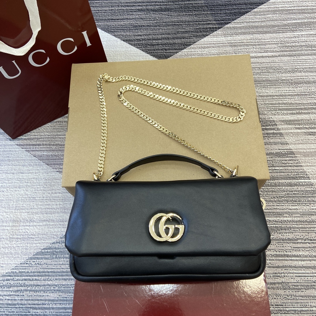 Gucci Milano Small Top Handle Bag black