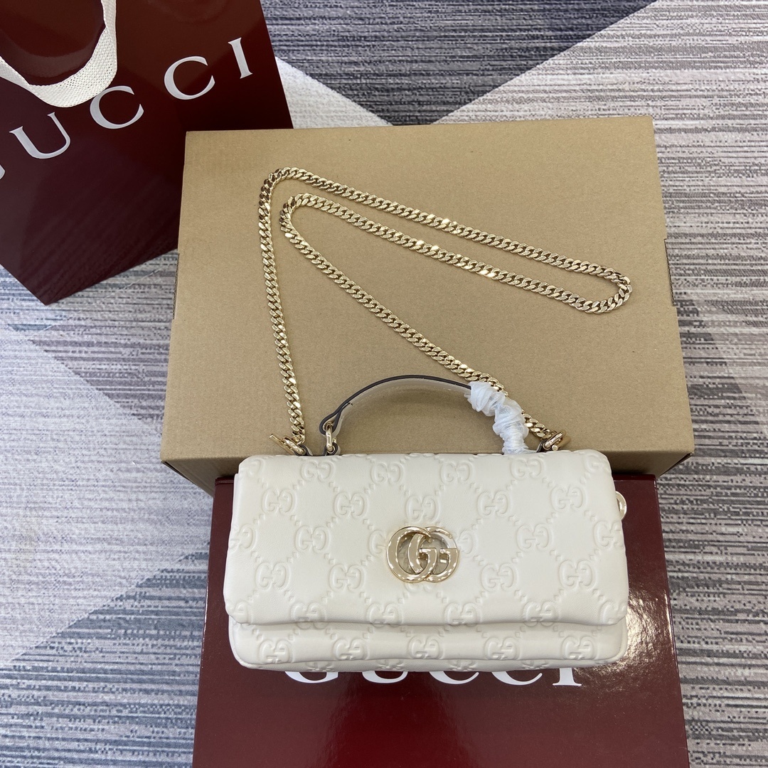 Gucci Top Handle Bag white