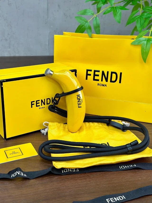 Fendi Banana Hip Flask Yellow