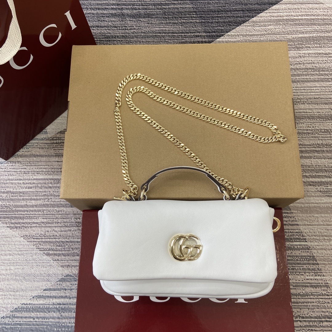 Gucci Mini GG Milano Tote Bag White