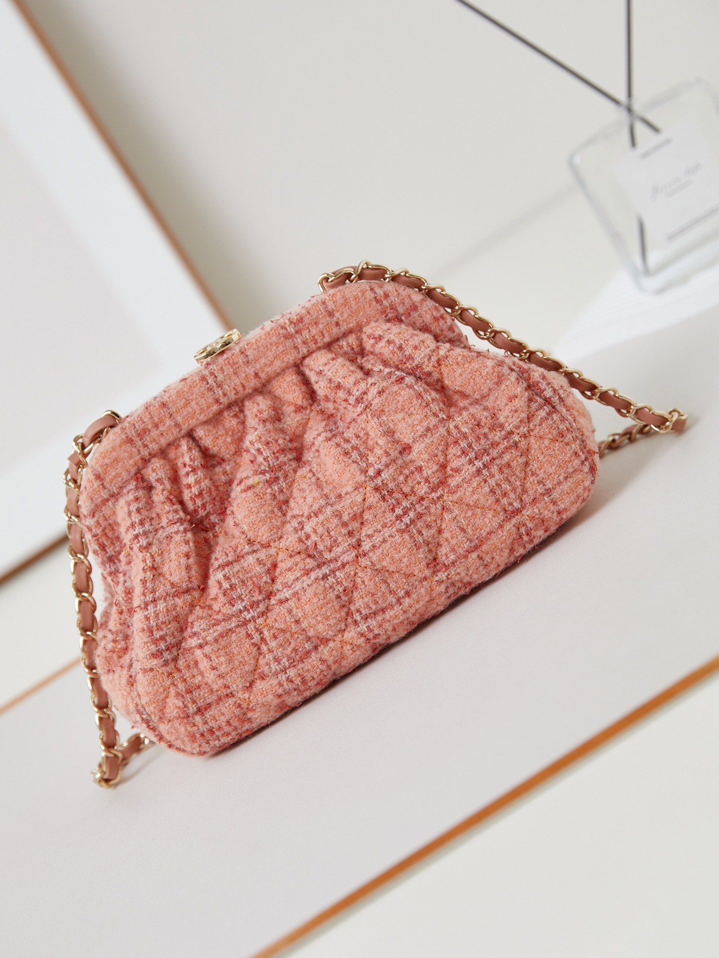 Chanel Plaid Shell Crossbody Bag