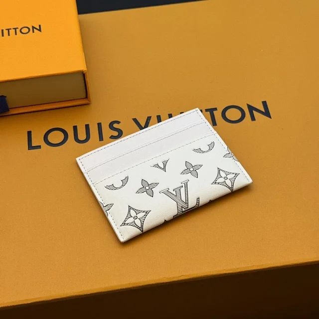 Fashionable card holder with white silk-screen print