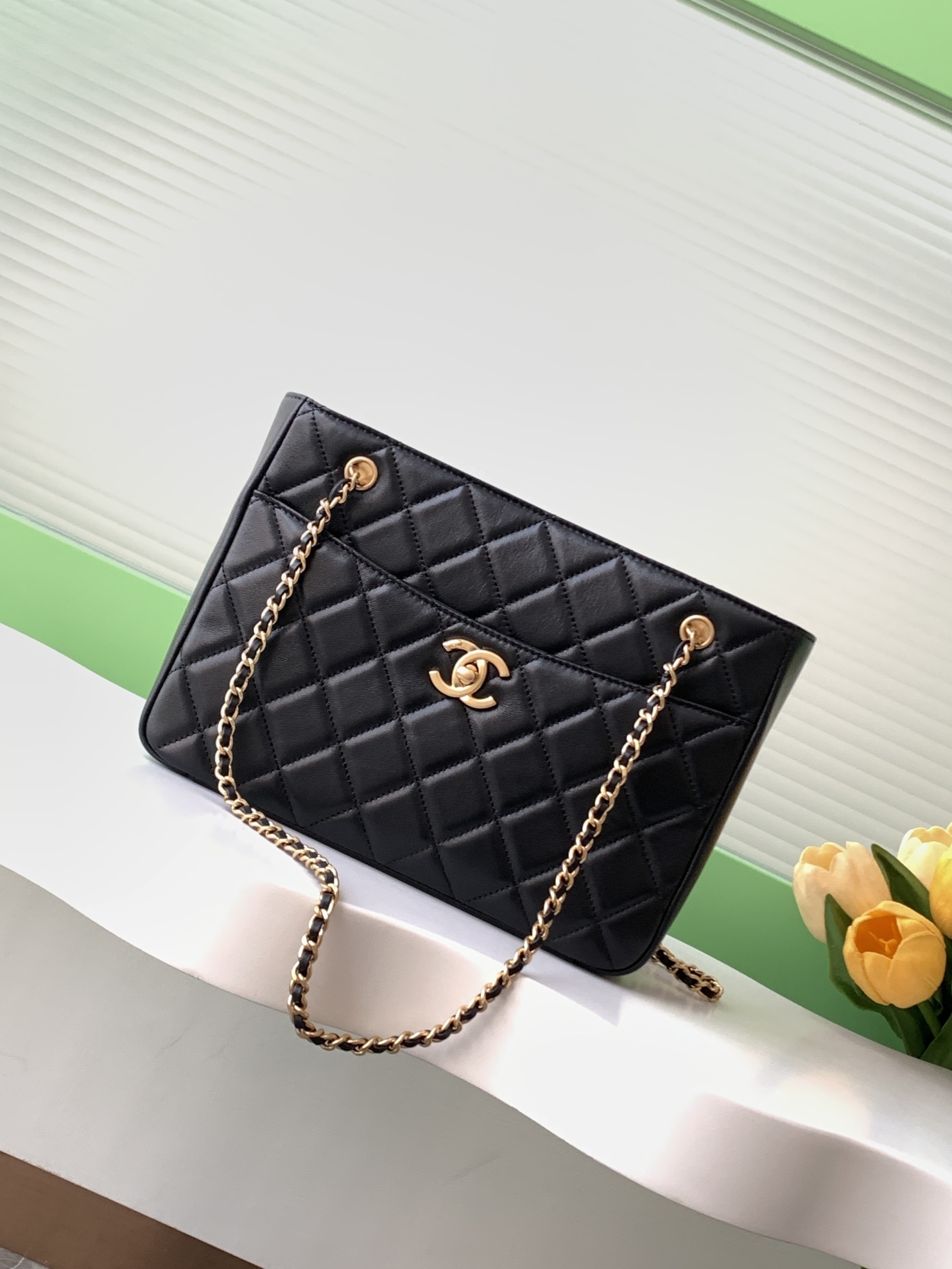 Chanel Small Shopping Bag Black