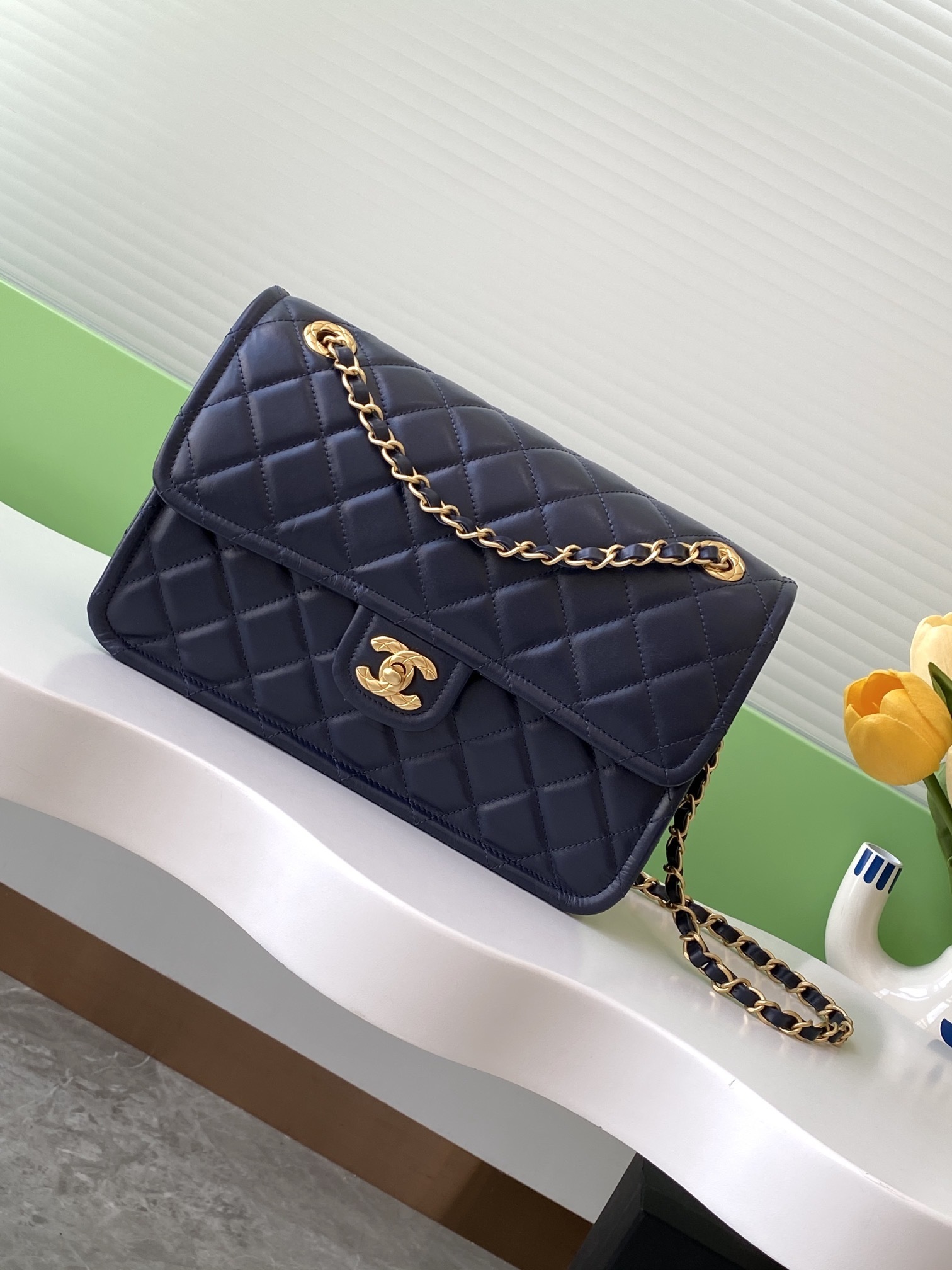 Chanel Women'sTimeless Shoulder Bag Blue