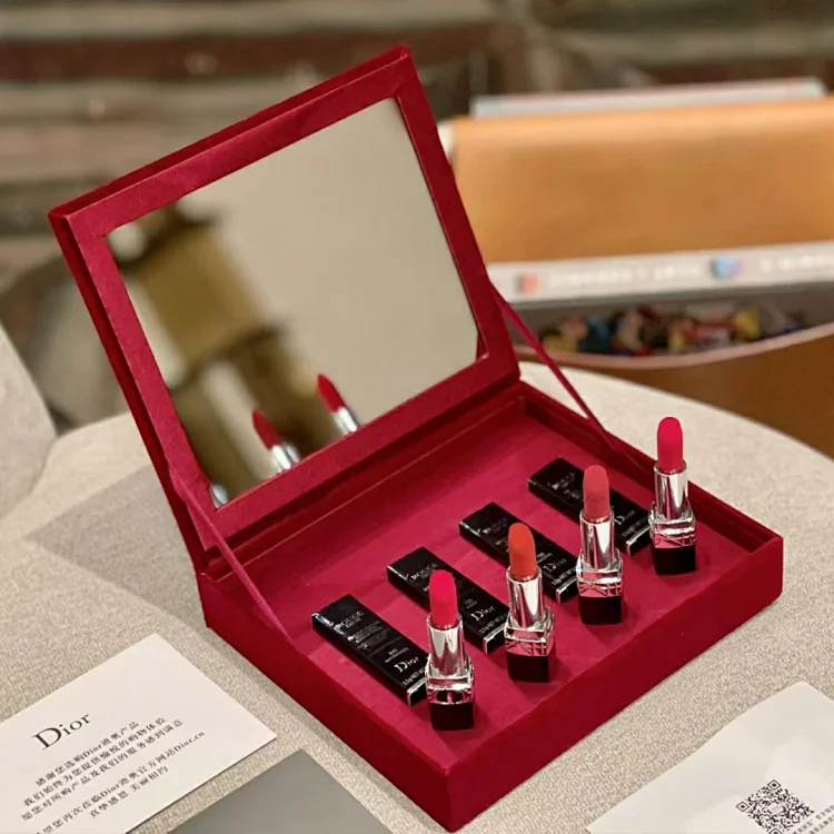 Dior velvet lipstick gift box