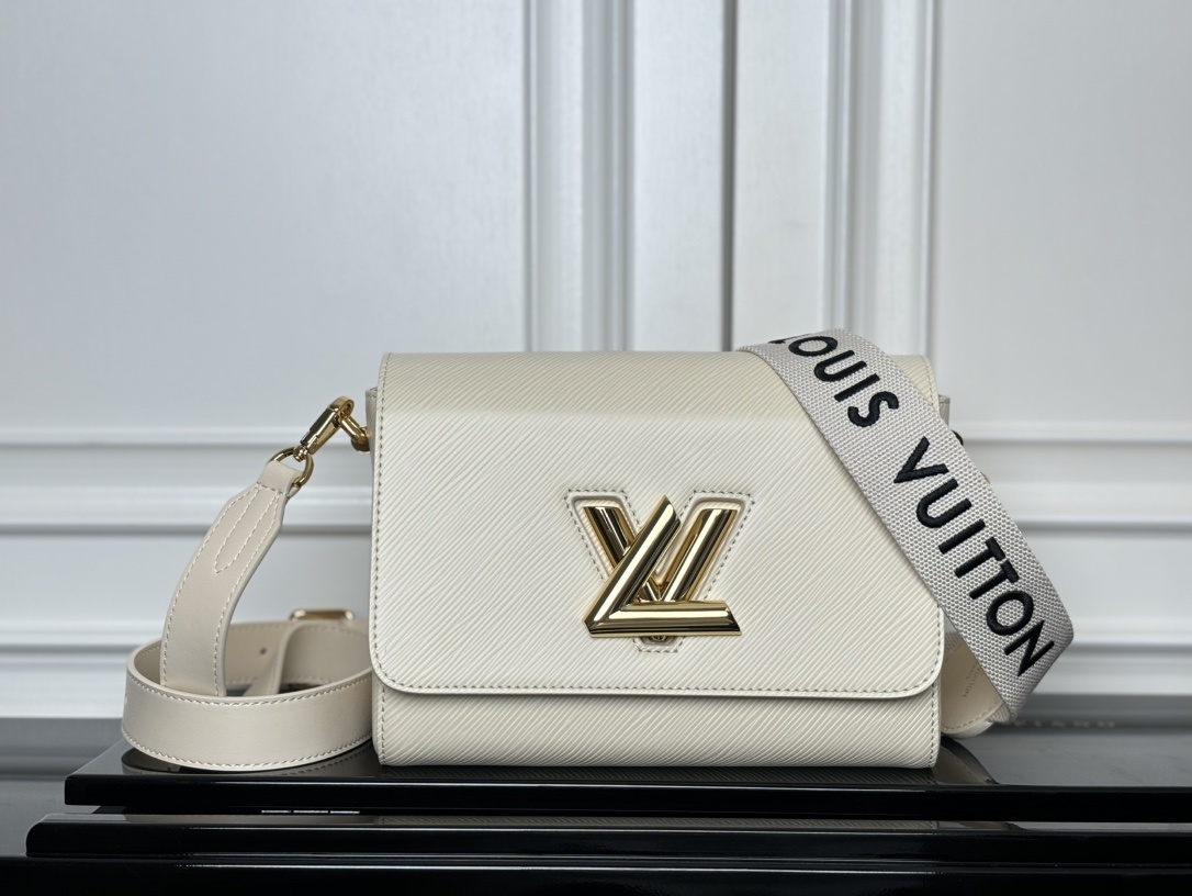 LV Twist MM Epi - Handbag white