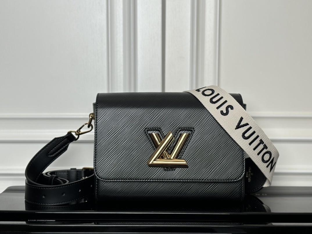 LV Twist MM Epi - Handbag black
