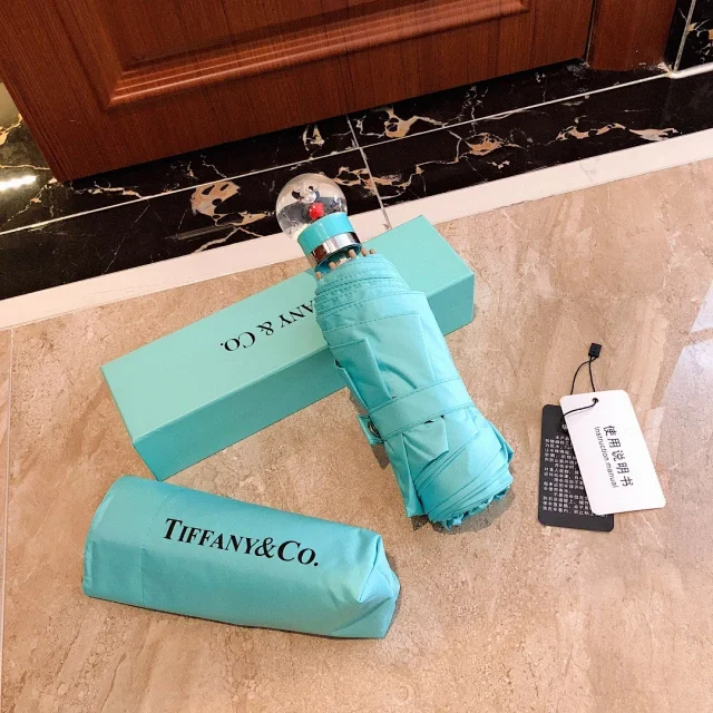 TTiffany & Co limited edition crystal 50% fold pocket umbrella