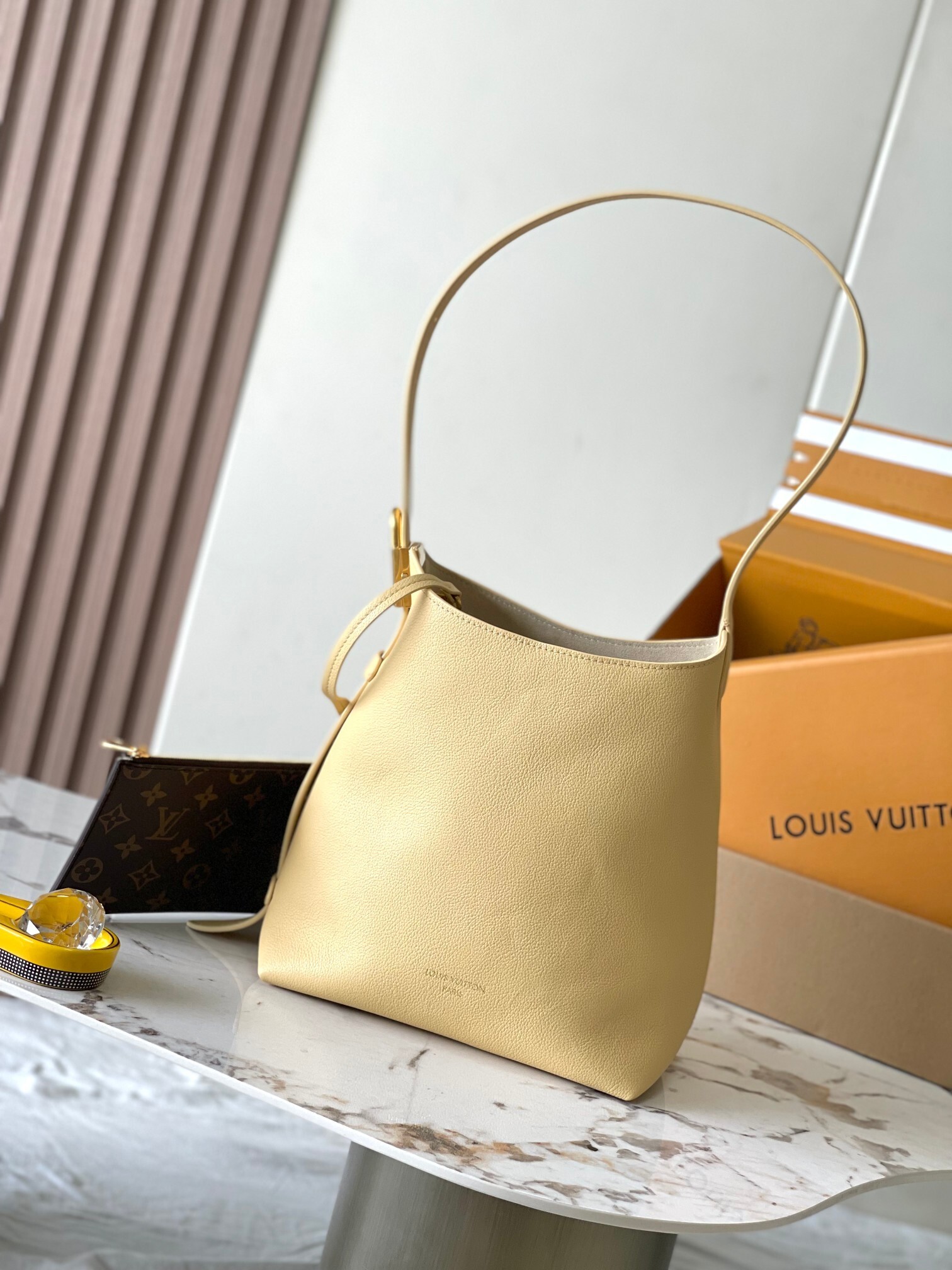 LV Leather effect bucket bag - Women