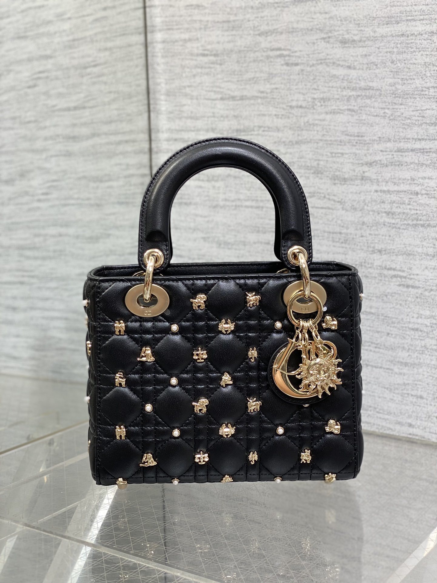 Christian Dior Small Lady D-Joy Bag Black