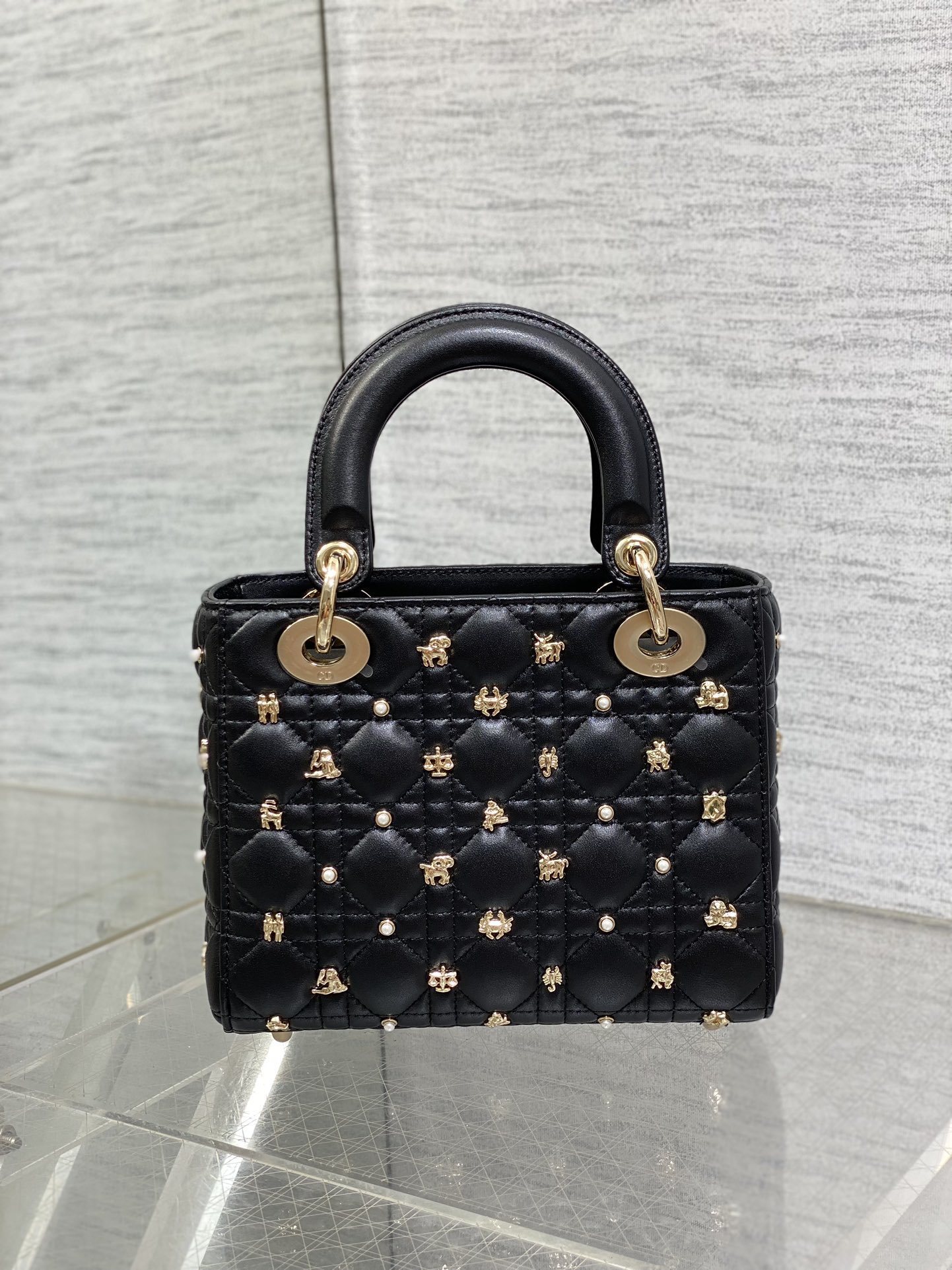 Christian Dior Small Lady D-Joy Bag black