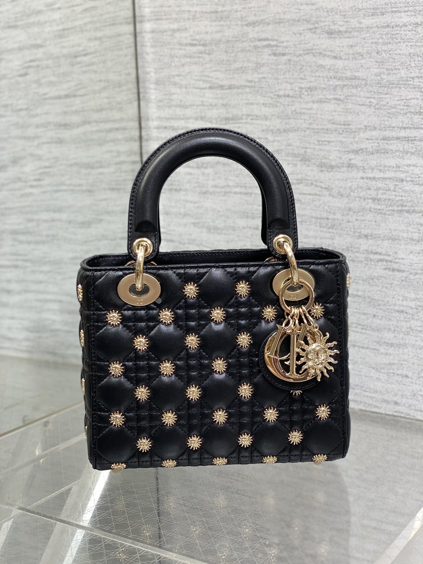 Christian Dior Small Lady D-Joy Bag black