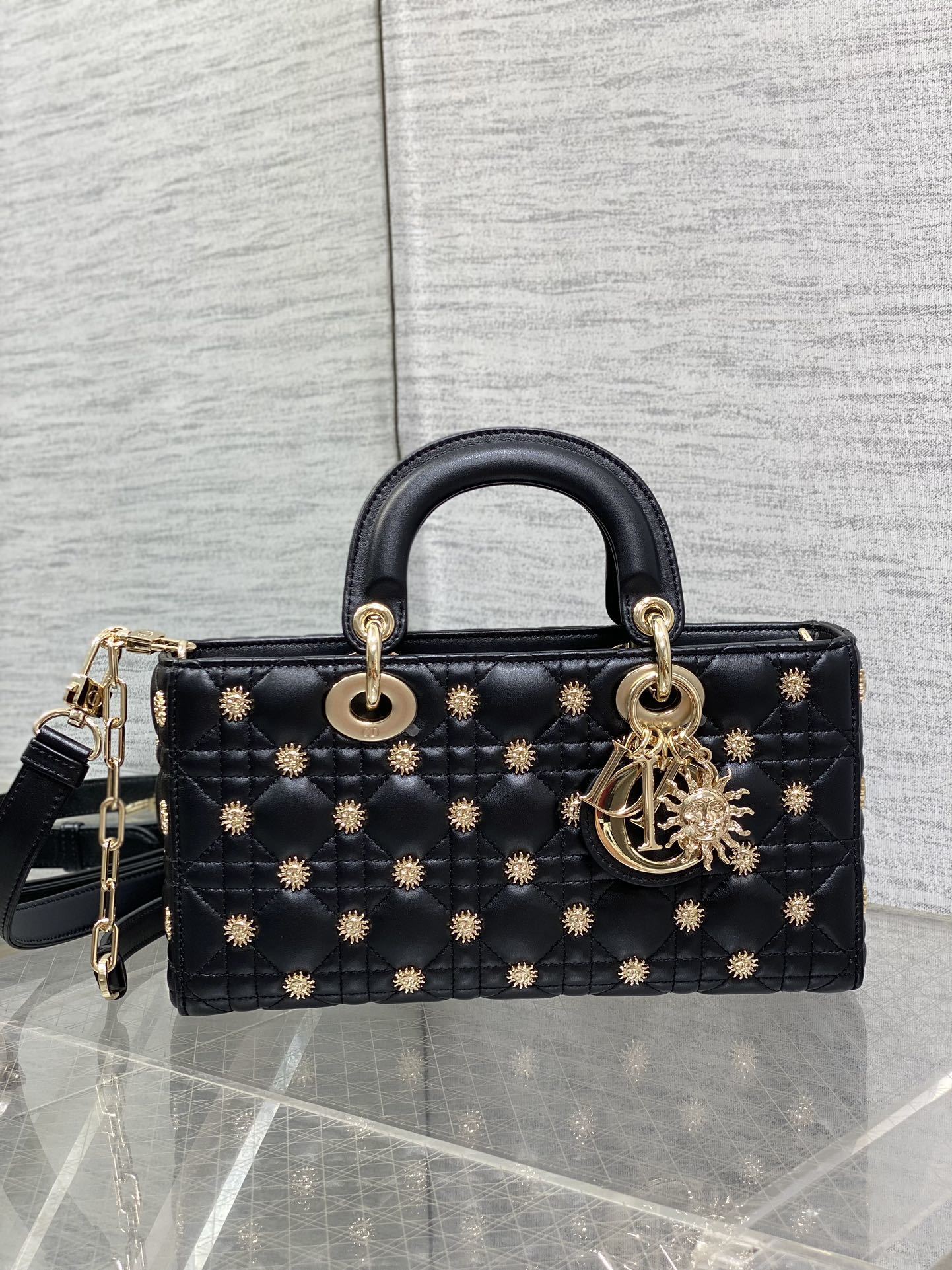 Christian Dior Or Medium Lady D-Joy Bag