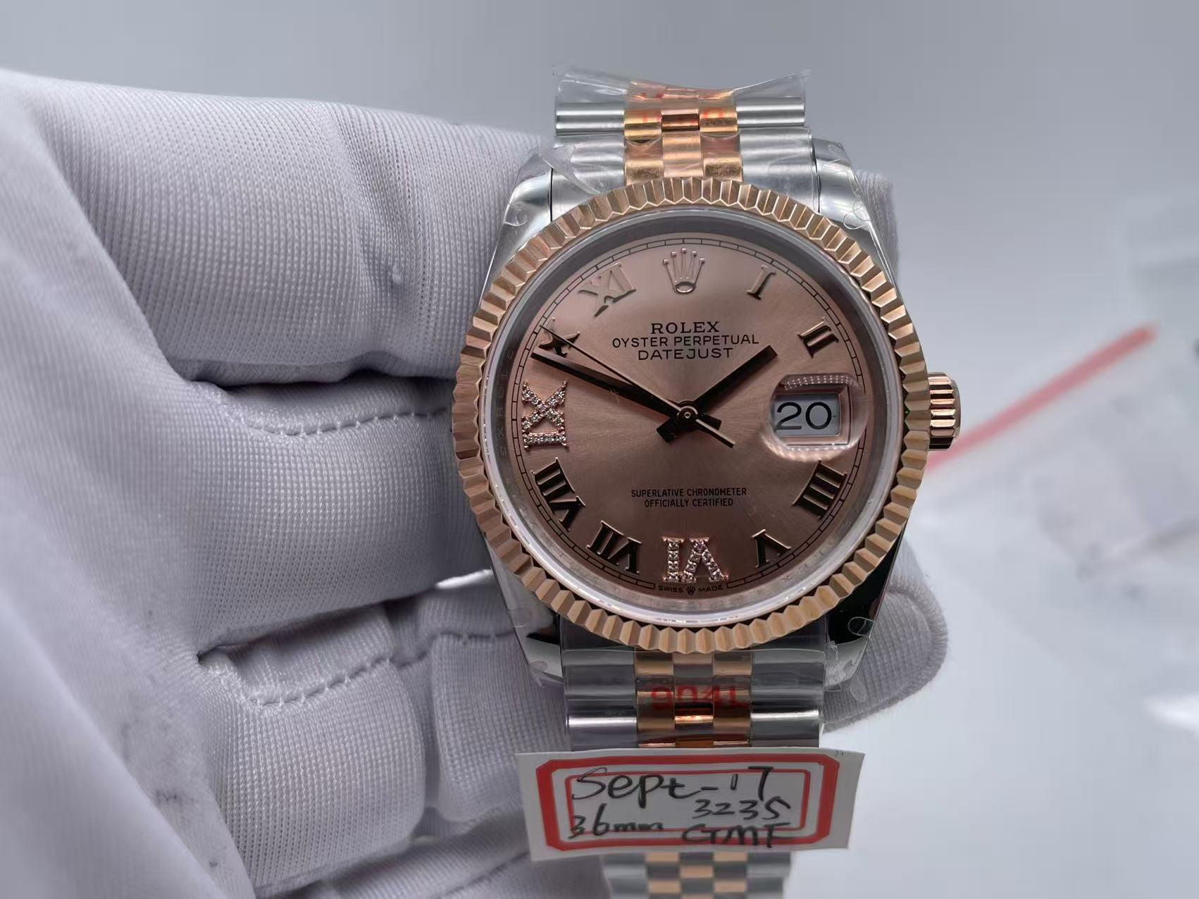 RDJ0419D - DJ 36mm Jub Flt 904 RG/SS RG/Rmn/Dia GMF V2 VR3235 $448