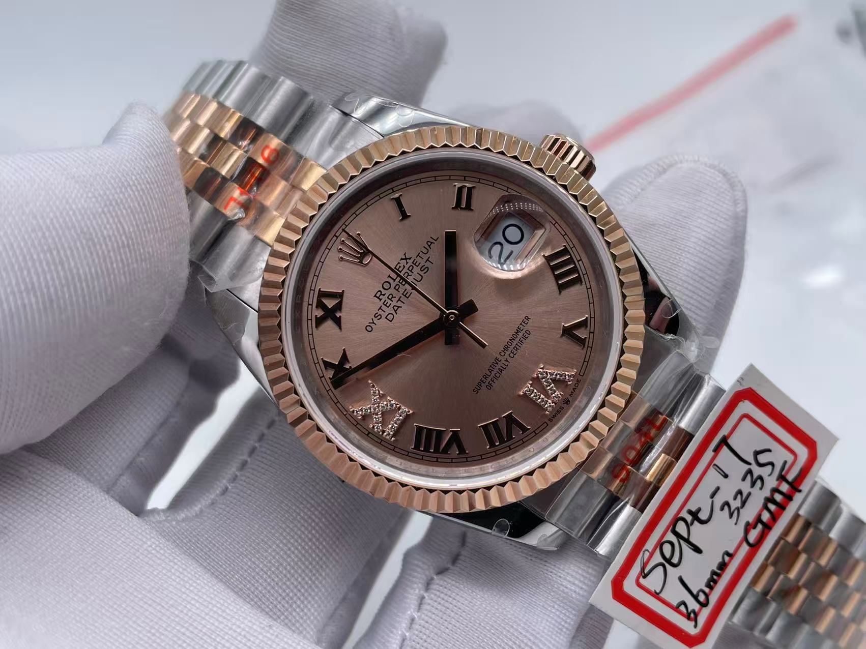 RDJ0419D - DJ 36mm Jub Flt 904 RG/SS RG/Rmn/Dia GMF V2 VR3235 $448