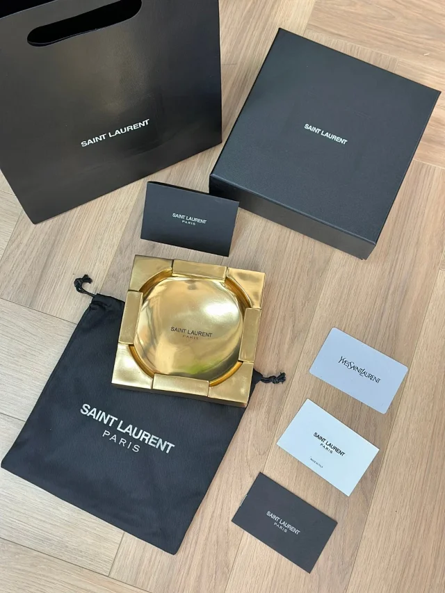 Saint Laurent brass storage tray