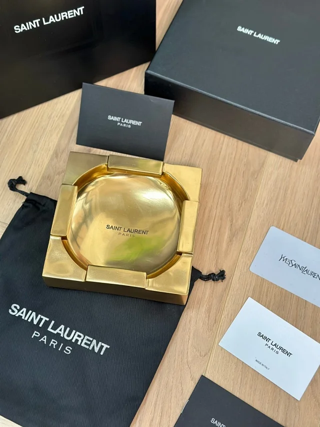 Saint Laurent brass storage tray
