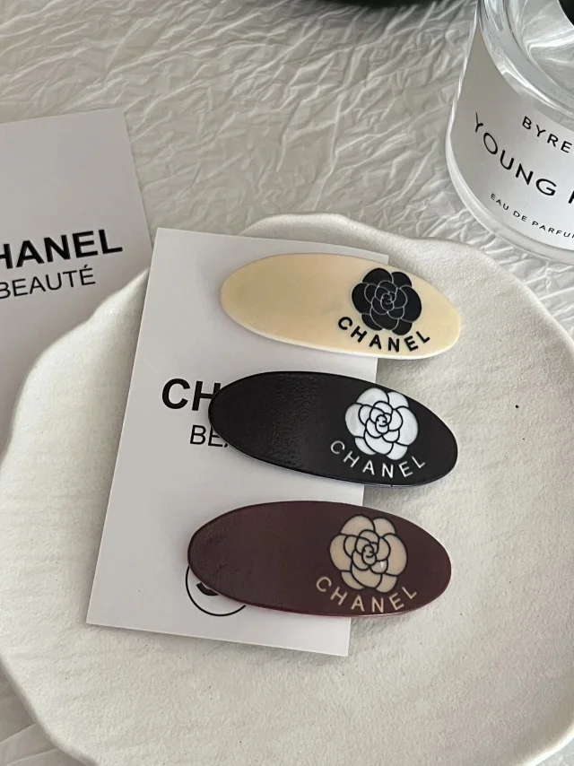 Chanel classic camellia hairpin