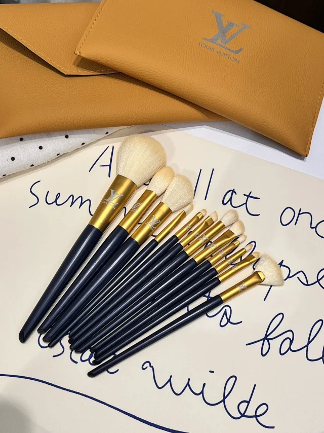 LV limited edition black and gold makeup brush