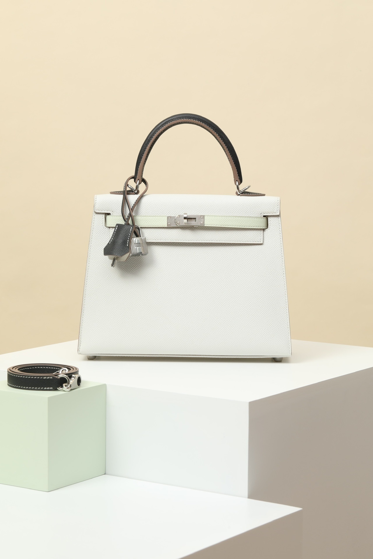 Hermès kelly 40 Tote Bag white