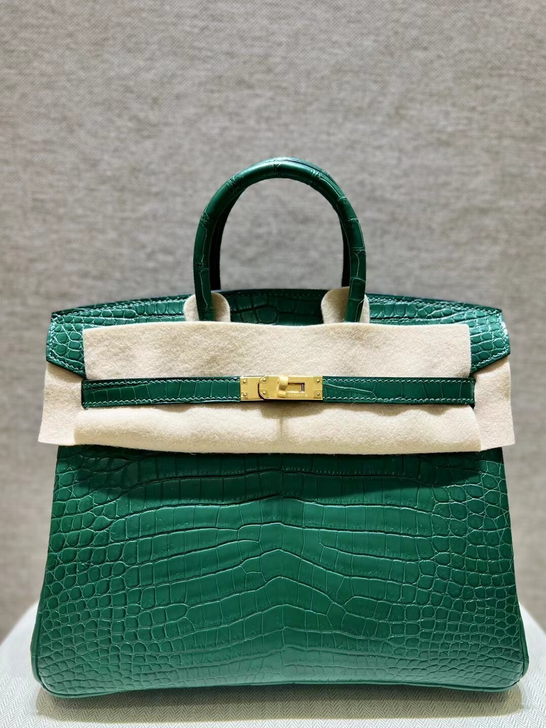 Hermes Birkin Handle Bag green
