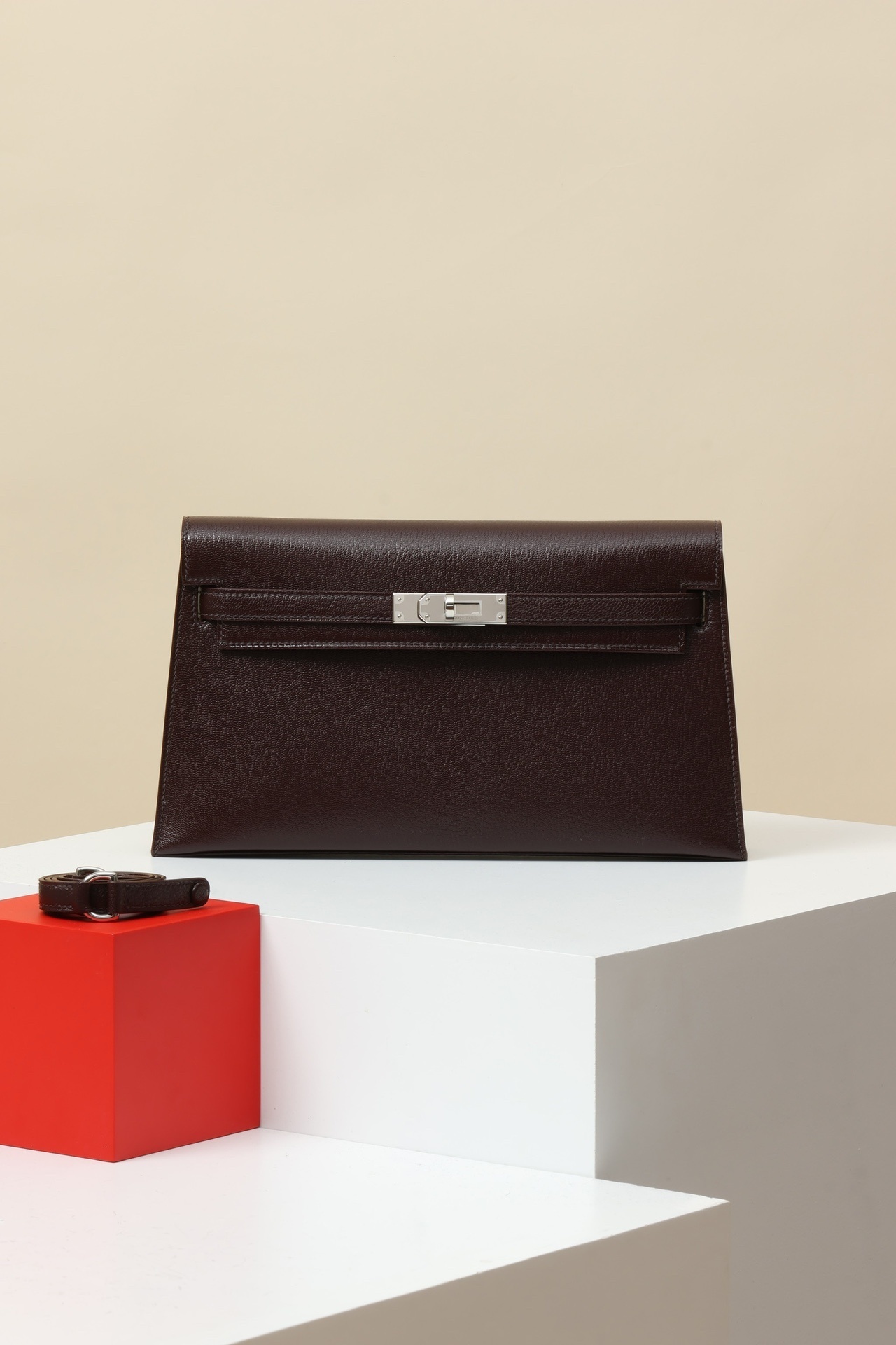 Hermes Kelly Classique To Go Electrum wallet black