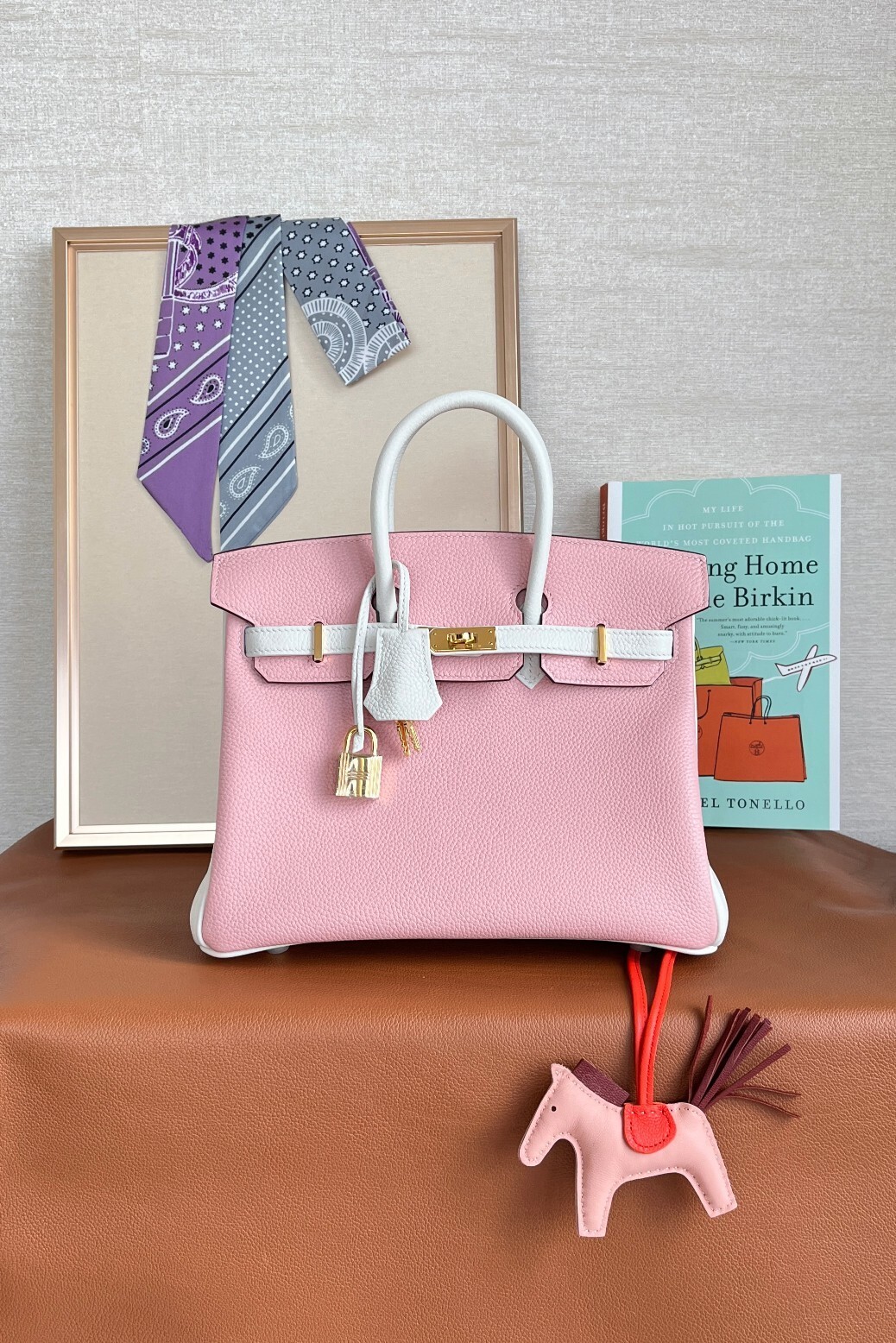 Hermes Birkin 25 epsom-leather Tote Bag | Pink