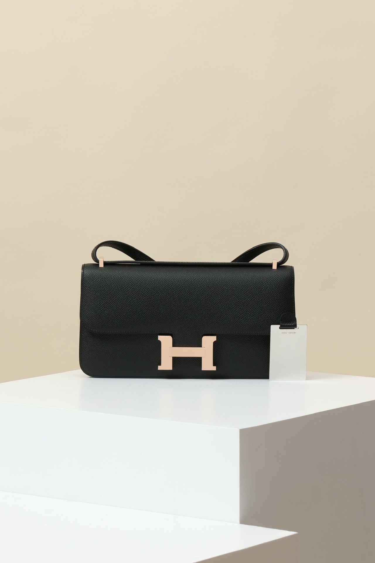 Hermes Constance Shoulder Bag Black