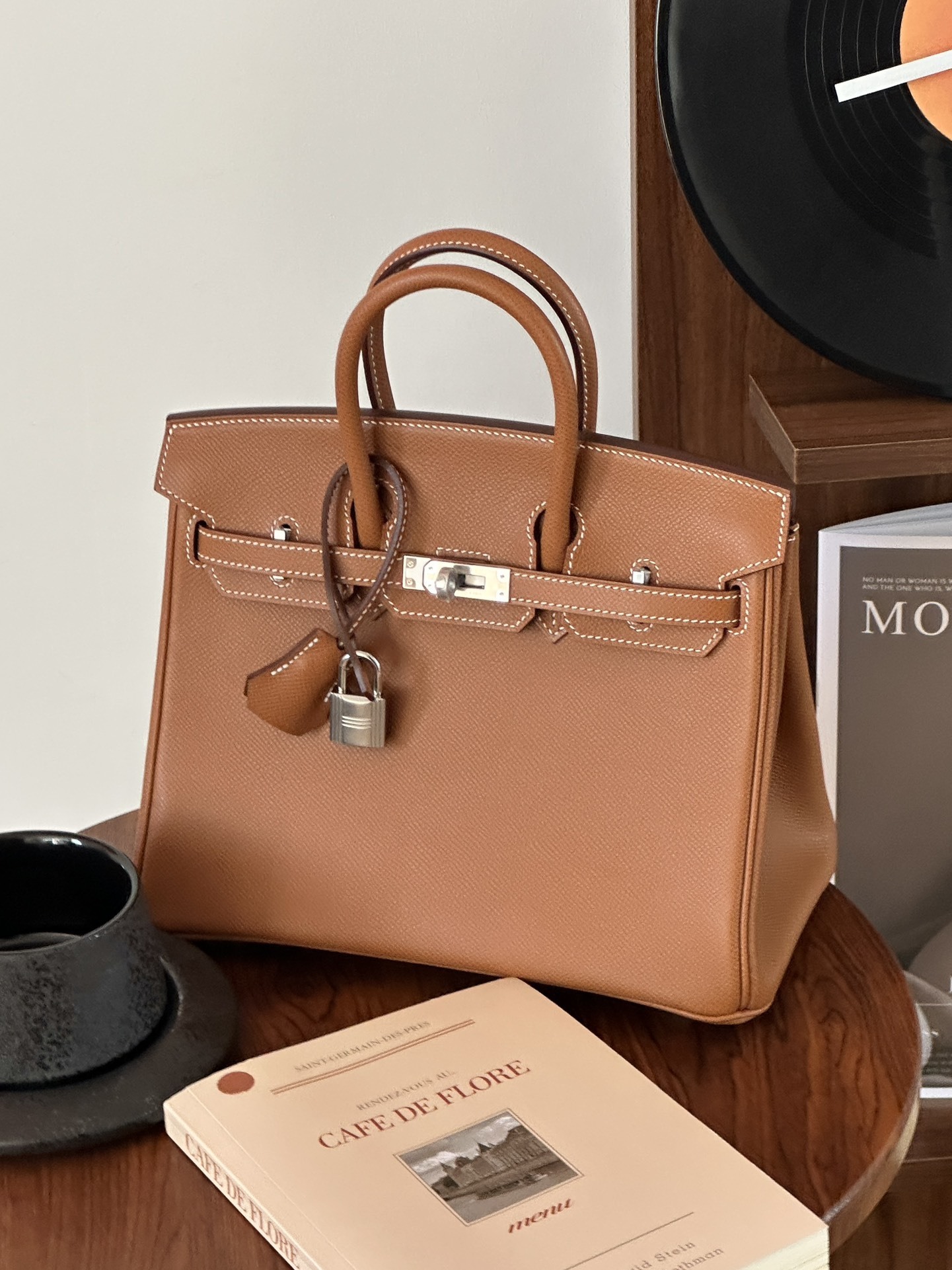 Hermes Birkin Leather Top Handle Bag