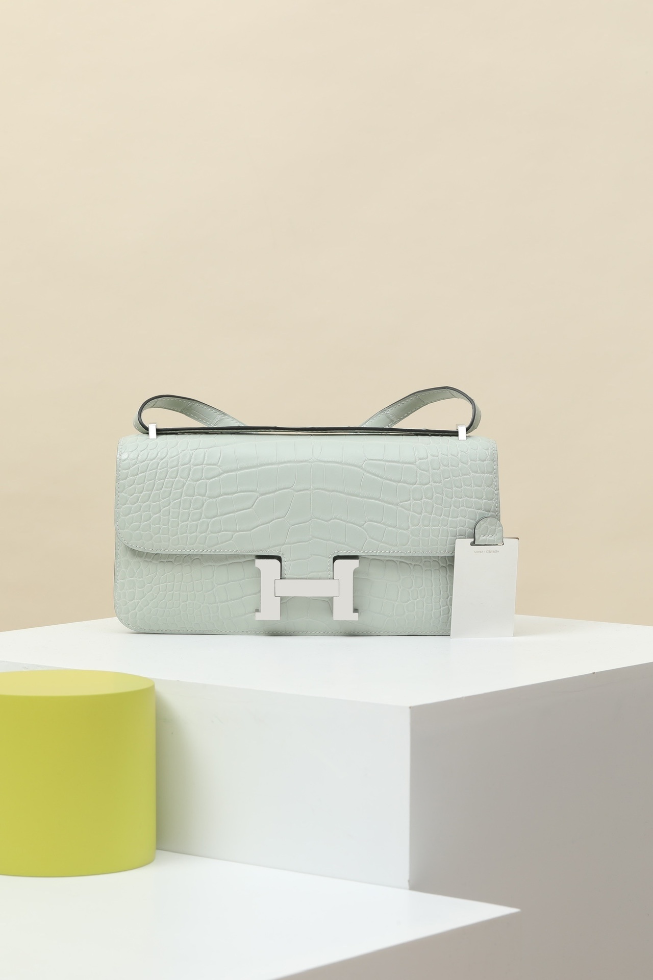 Hermes Leather Top Handle Bag